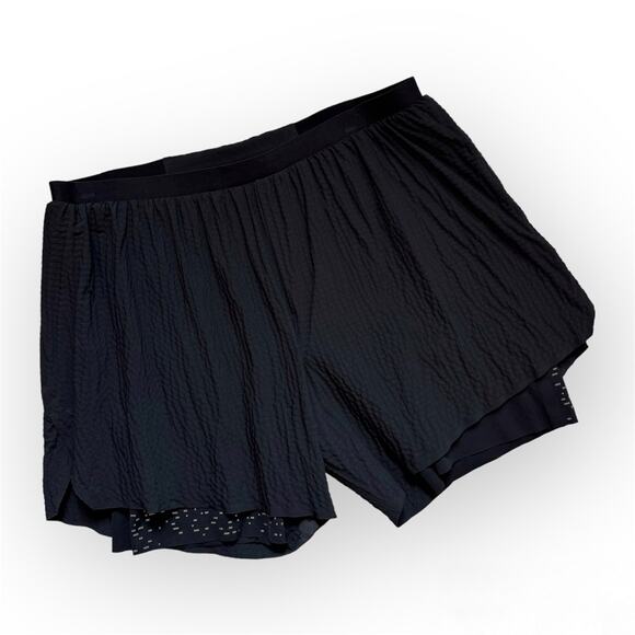 Lululemon Surge Black Black 6” Shorts 10” Liner Special Edition Men’s Size XXL - Picture 1 of 6
